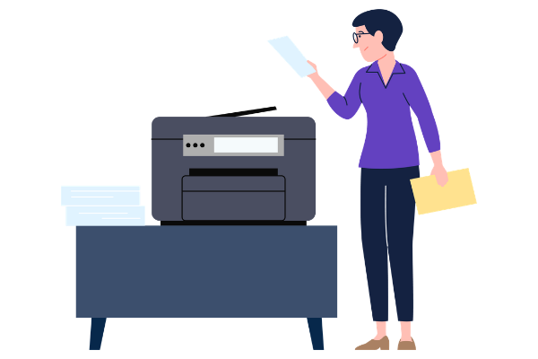 Drucker und Scanner
